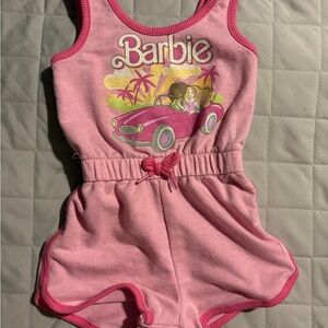 Baby Girl Pink Barbie Romper